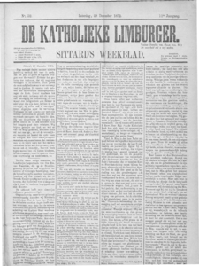  1872- 52 Katholieke Limburger, 11e jaargang, 28 december 1872